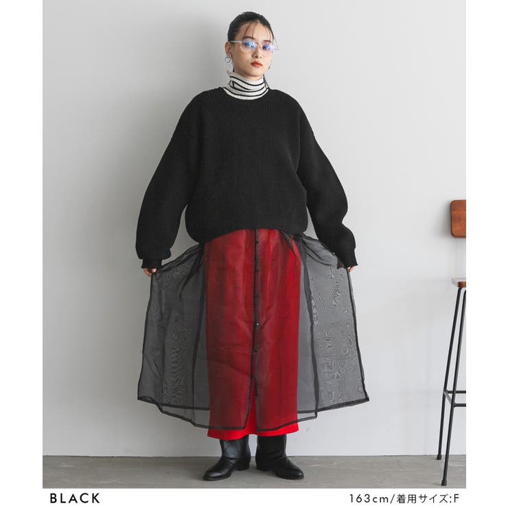 変形アーム前後差カラフルダンボールニット 韓国 夢展望 | 夢展望 | 詳細画像66 