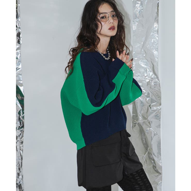 変形アーム前後差カラフルダンボールニット 韓国 夢展望 | 夢展望 | 詳細画像80 