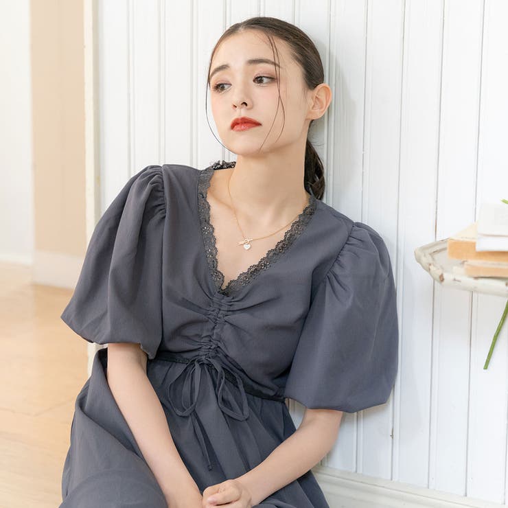 フロントドロストワンピース 量産型 地雷系 夢展望 | DearMyLove | 詳細画像13 