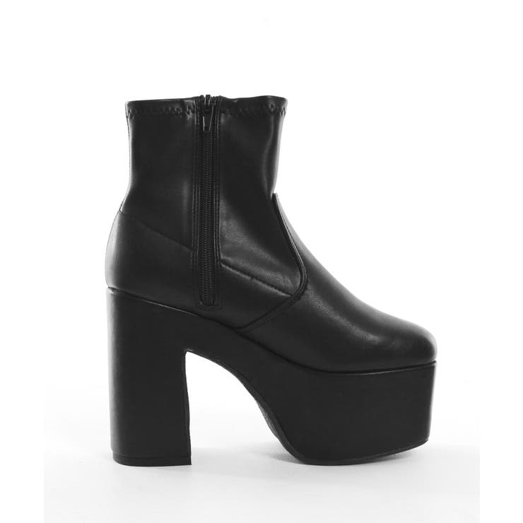 12cm厚底ストレッチショートブーツ 韓国 夢展望 ギャル ガーリー アイドル | 夢展望 | 詳細画像45 