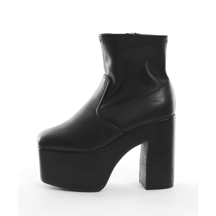 12cm厚底ストレッチショートブーツ 韓国 夢展望 ギャル ガーリー アイドル | 夢展望 | 詳細画像46 