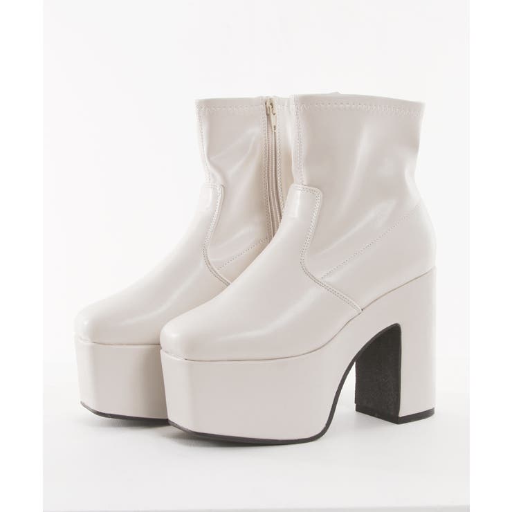 12cm厚底ストレッチショートブーツ 韓国 夢展望 ギャル ガーリー アイドル | 夢展望 | 詳細画像50 