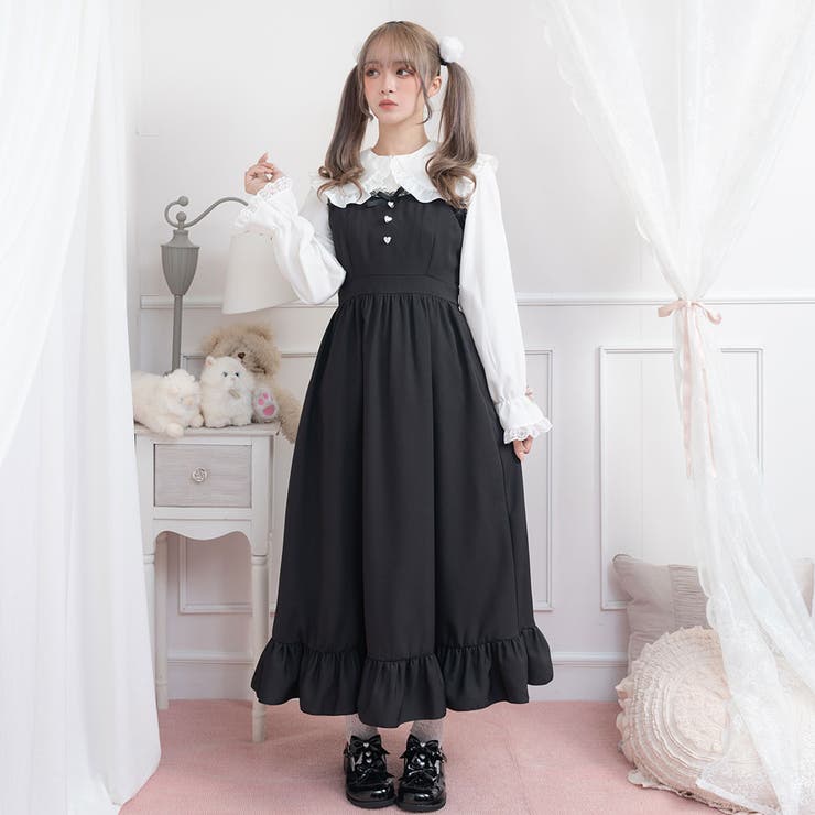 フリルハートボタンジャンスカ 量産型 地雷系 夢展望[品番