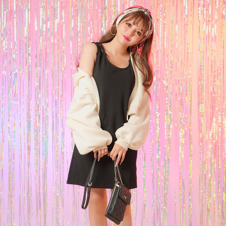 コンパクト丈オーバーサイズ裏起毛パーカー【スウェット】【裏毛】 韓国 夢展望 | 夢展望 | 詳細画像7 