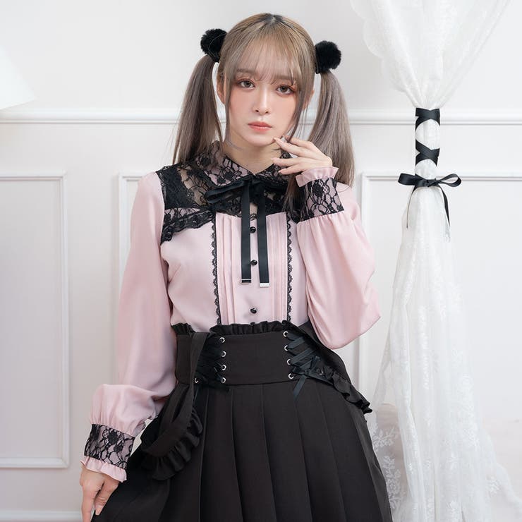 ♡ディアマンテ♡レースフリルリボンボレロ♡3点セットピンク白黒