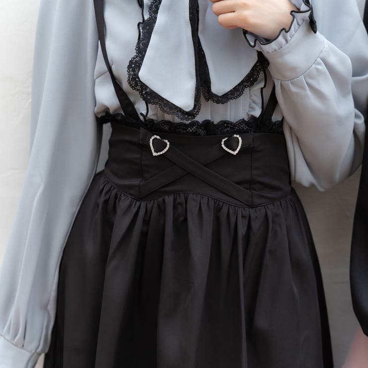 選べる丈キラキラハートクロスベルトスカート 量産型 地雷系 夢展望 | DearMyLove | 詳細画像7 