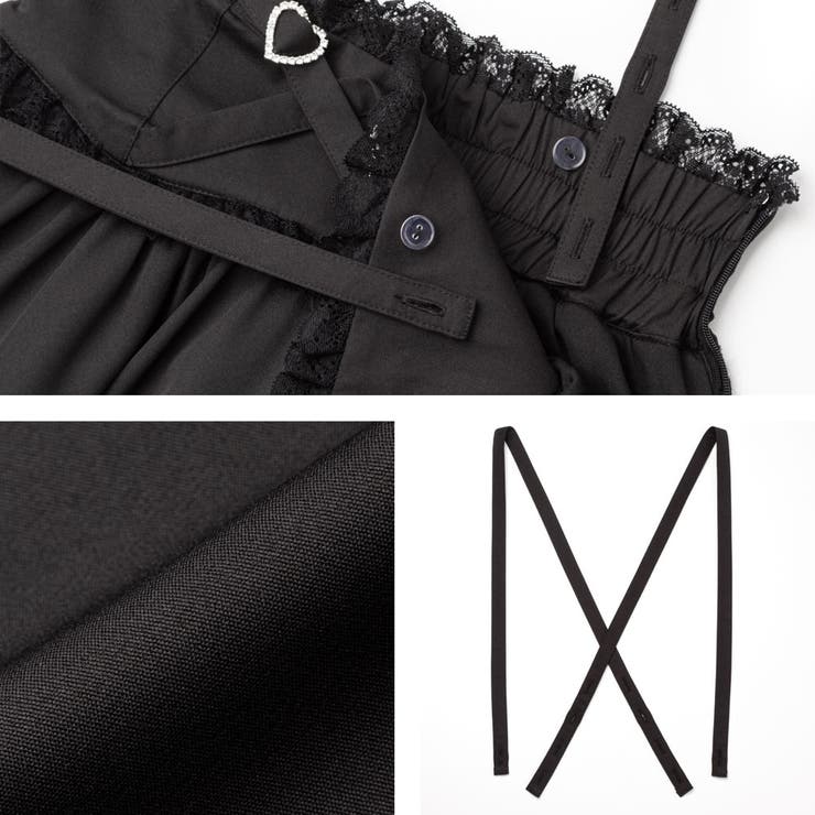 選べる丈キラキラハートクロスベルトスカート 量産型 地雷系 夢展望 | DearMyLove | 詳細画像26 