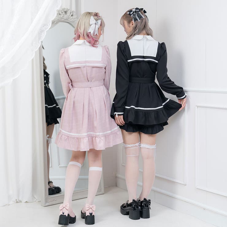 探偵ネクタイワンピース 量産型 地雷系 夢展望 | DearMyLove | 詳細画像10 