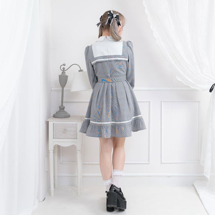 探偵ネクタイワンピース 量産型 地雷系 夢展望 | DearMyLove | 詳細画像14 