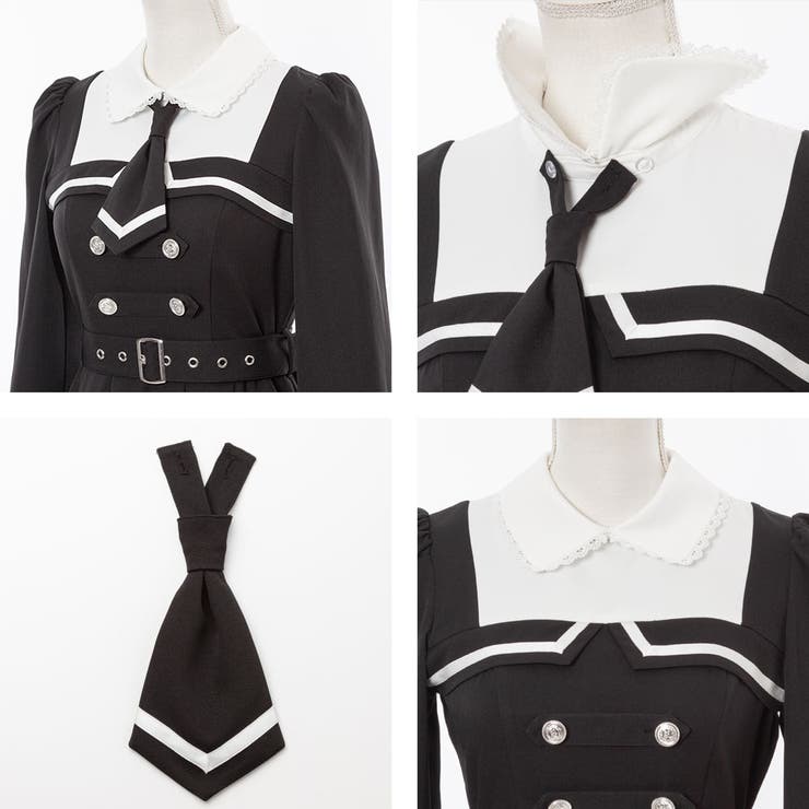 探偵ネクタイワンピース 量産型 地雷系 夢展望 | DearMyLove | 詳細画像23 