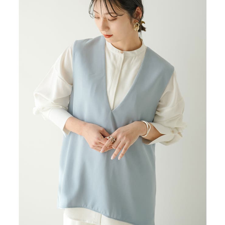 ショルダータックVネックベスト 韓国 夢展望 | 夢展望 | 詳細画像2 