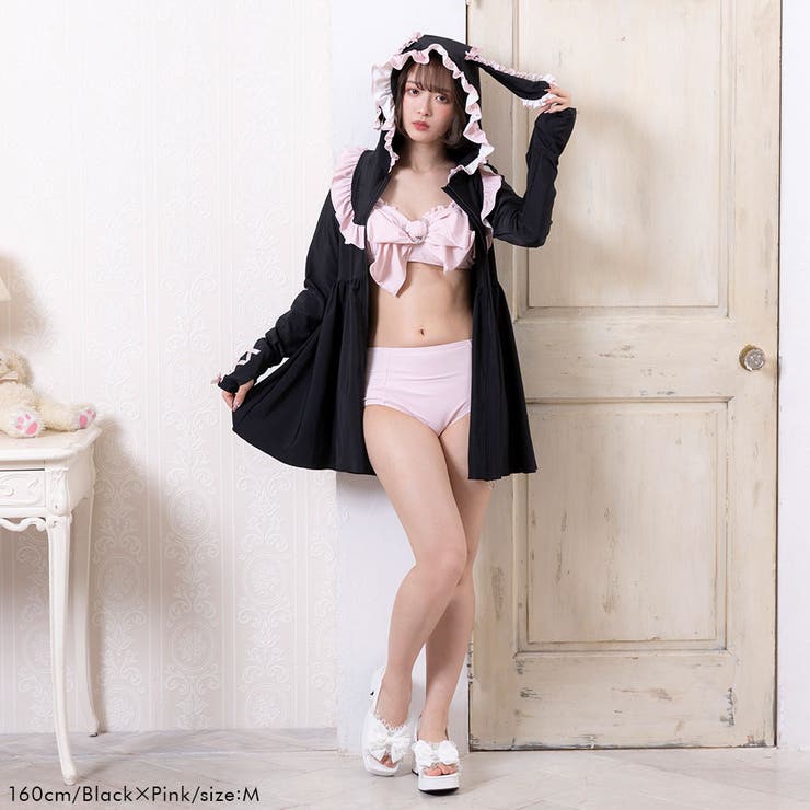 うさ耳ワンピースラッシュガード 量産型 地雷系 夢展望 | DearMyLove | 詳細画像7 
