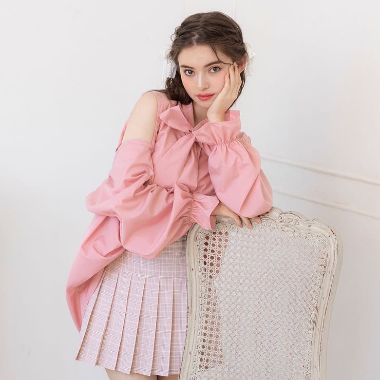 マルチwayボウタイリボンシャツワンピース 量産型 地雷系 夢展望 | DearMyLove | 詳細画像12 