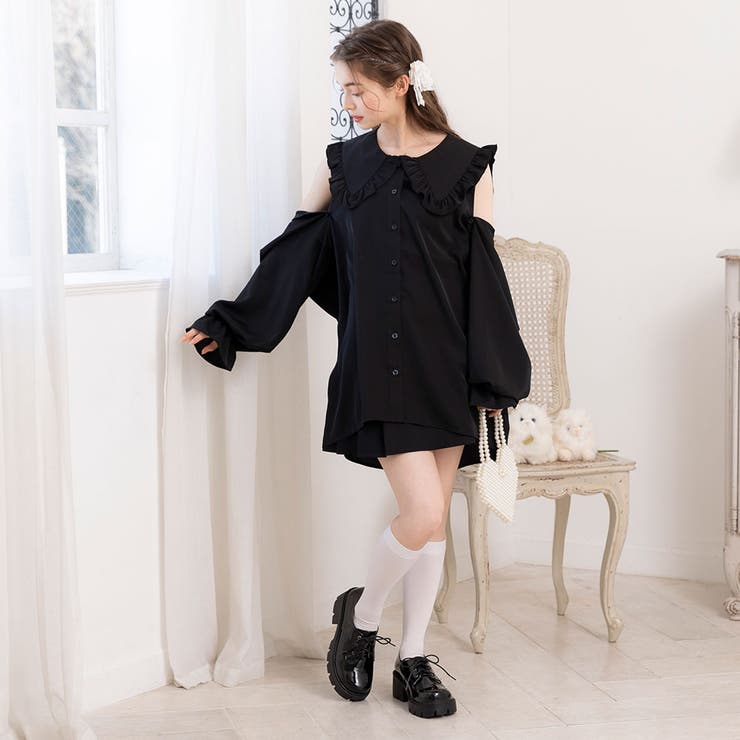 マルチwayビッグ襟シャツワンピース 量産型 地雷系 夢展望 | DearMyLove | 詳細画像24 