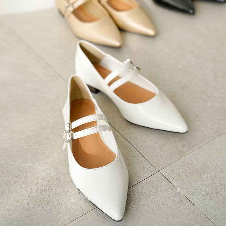 ダブルストラップパンプス 韓国 夢展望 | 夢展望 | 詳細画像1 