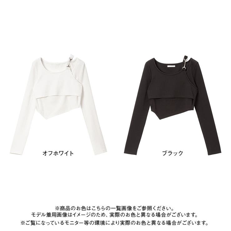アシンメトリーレイヤードカットソー 量産型 地雷系 夢展望[品番