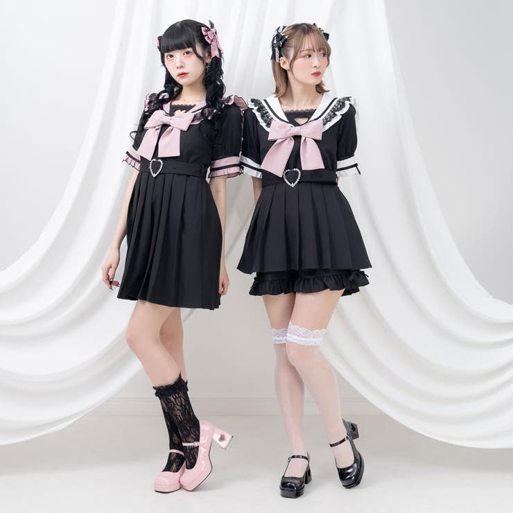 ハートヒールドールロリータパンプス 量産型 地雷系 夢展望[品番