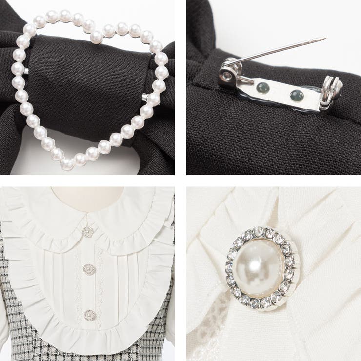 選べる上品ヨークフリルビジューセットアップ 量産型 地雷系 夢展望 | DearMyLove | 詳細画像8 