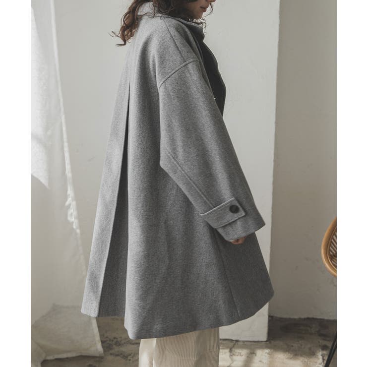 スタンドカラーミドルフレアコート 韓国 夢展望 | 夢展望 | 詳細画像6 