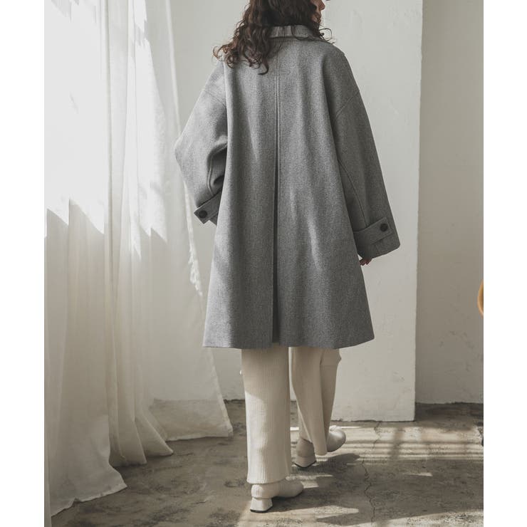 スタンドカラーミドルフレアコート 韓国 夢展望 | 夢展望 | 詳細画像8 