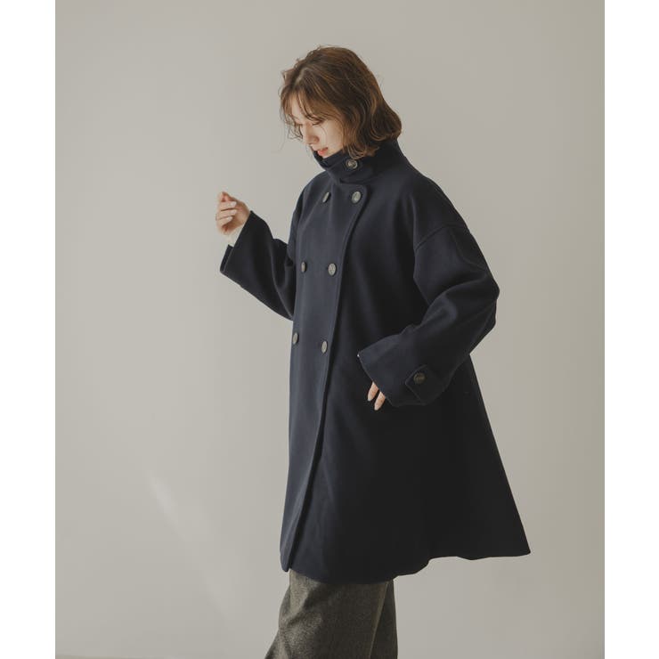スタンドカラーミドルフレアコート 韓国 夢展望 | 夢展望 | 詳細画像16 