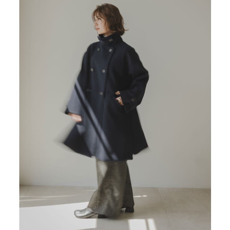 スタンドカラーミドルフレアコート 韓国 夢展望 | 夢展望 | 詳細画像17 