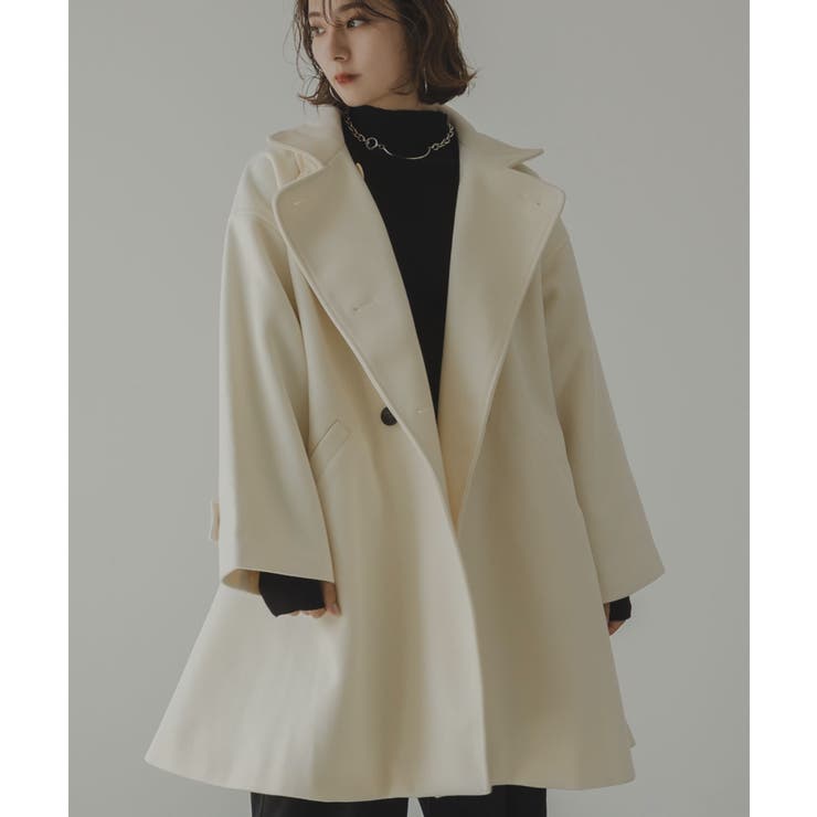 スタンドカラーミドルフレアコート 韓国 夢展望 | 夢展望 | 詳細画像22 