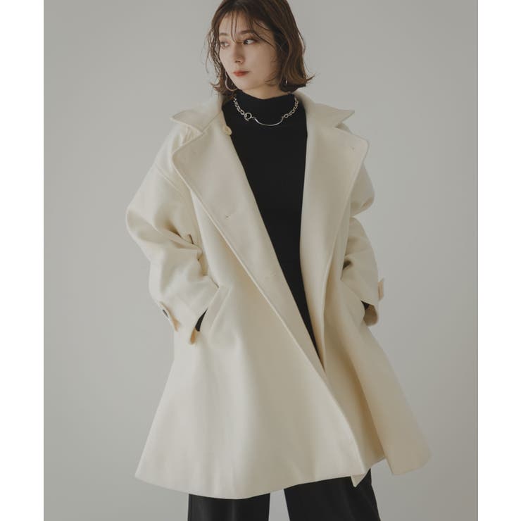 スタンドカラーミドルフレアコート 韓国 夢展望 | 夢展望 | 詳細画像30 