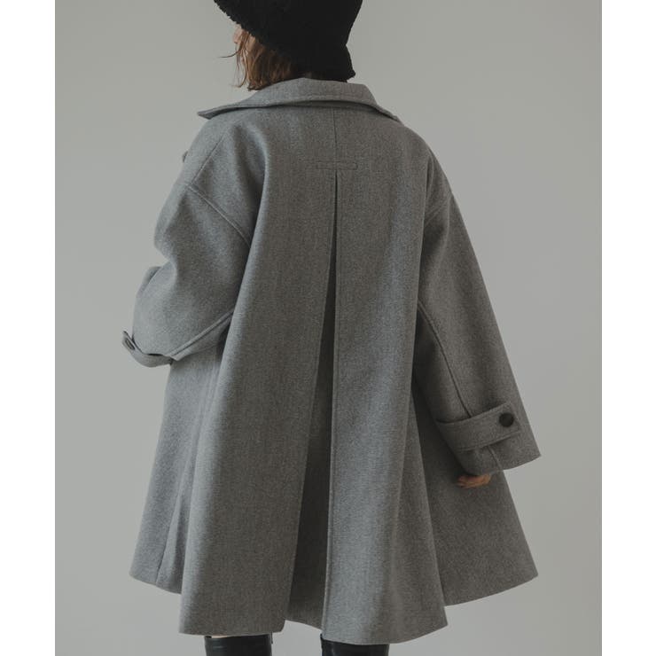 スタンドカラーミドルフレアコート 韓国 夢展望 | 夢展望 | 詳細画像32 