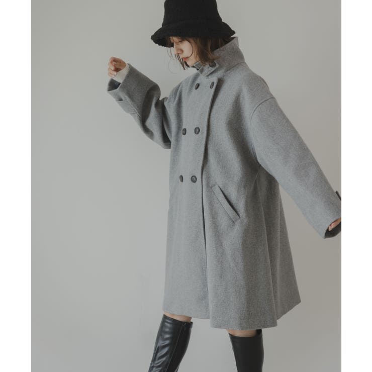 スタンドカラーミドルフレアコート 韓国 夢展望 | 夢展望 | 詳細画像36 