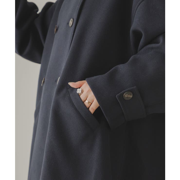 スタンドカラーミドルフレアコート 韓国 夢展望 | 夢展望 | 詳細画像46 