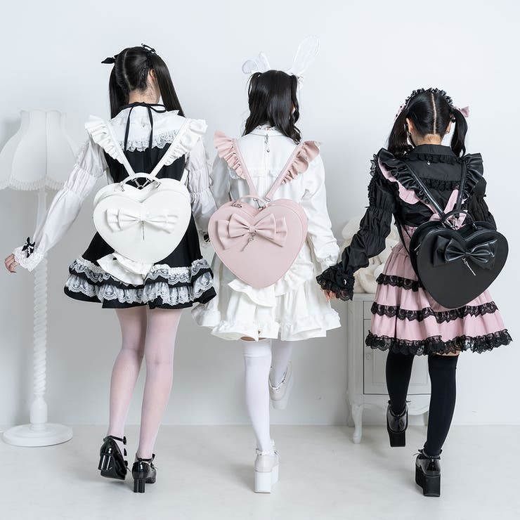 激レア　y2k 姫ギャル　地雷　ハートリボントートバッグ お取り寄せ】量産 地雷 ハートリボン ハンド痛バッグ 6色