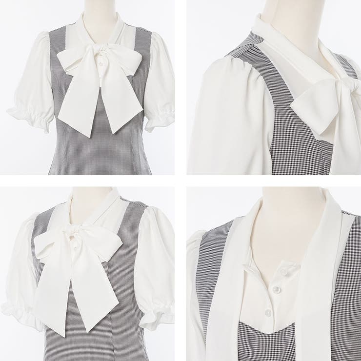 ボウタイシンプル半袖セットアップ 量産型 地雷系 夢展望 | DearMyLove | 詳細画像19 