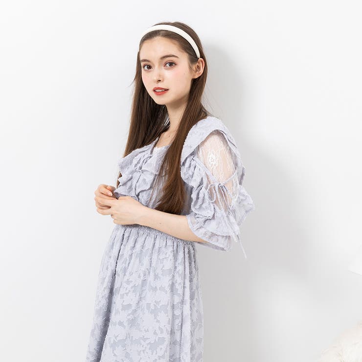 ショルダーレースモテフリルワンピース 量産型 地雷系 夢展望 | DearMyLove | 詳細画像17 