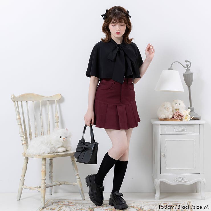 ケープフリルボウタイフリボンブラウス 量産型 地雷系 夢展望 | DearMyLove | 詳細画像10 