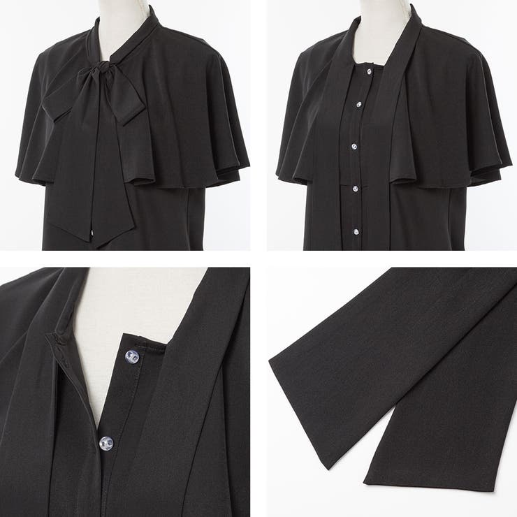 ケープフリルボウタイフリボンブラウス 量産型 地雷系 夢展望 | DearMyLove | 詳細画像20 