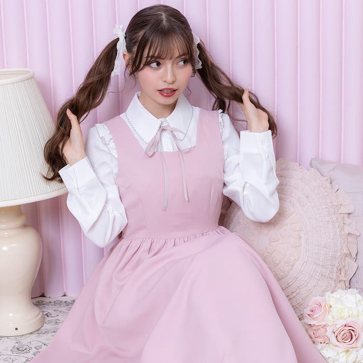 バックリボンドレスロングジャンスカ 量産型 地雷系 夢展望 | DearMyLove | 詳細画像13 