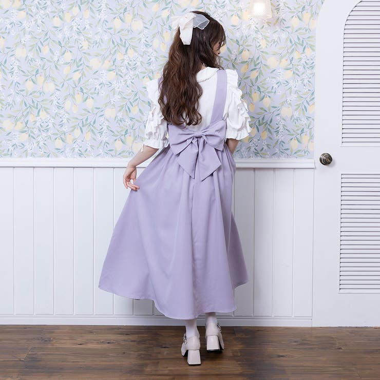 バックリボンドレスロングジャンスカ 量産型 地雷系 夢展望 | DearMyLove | 詳細画像23 