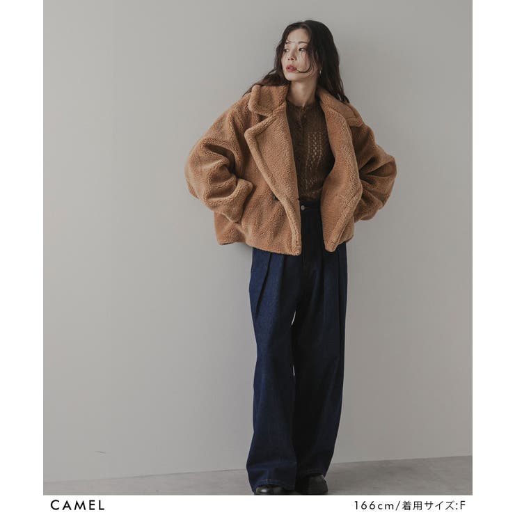 テディベアショートコート 韓国 夢展望[品番：YU000047683]｜夢展望