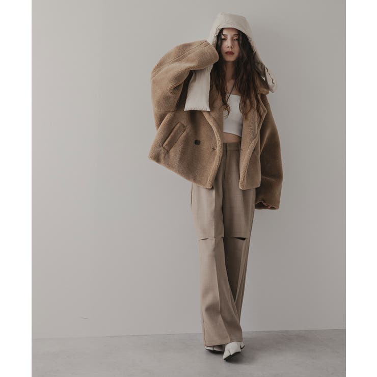 テディベアショートコート 韓国 夢展望[品番：YU000047683]｜夢展望