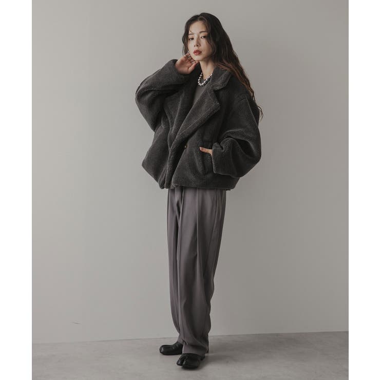 テディベアショートコート 韓国 夢展望[品番：YU000047683]｜夢展望