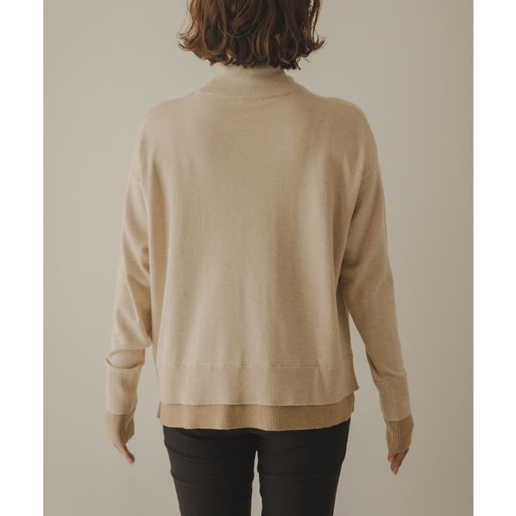 配色レイヤードタートルニット 韓国 夢展望 | 夢展望 | 詳細画像24 