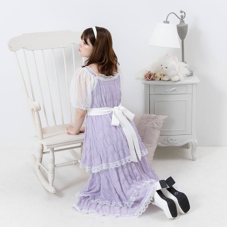 ティアードレースキャミワンピース 量産型 地雷系 夢展望 | DearMyLove | 詳細画像11 