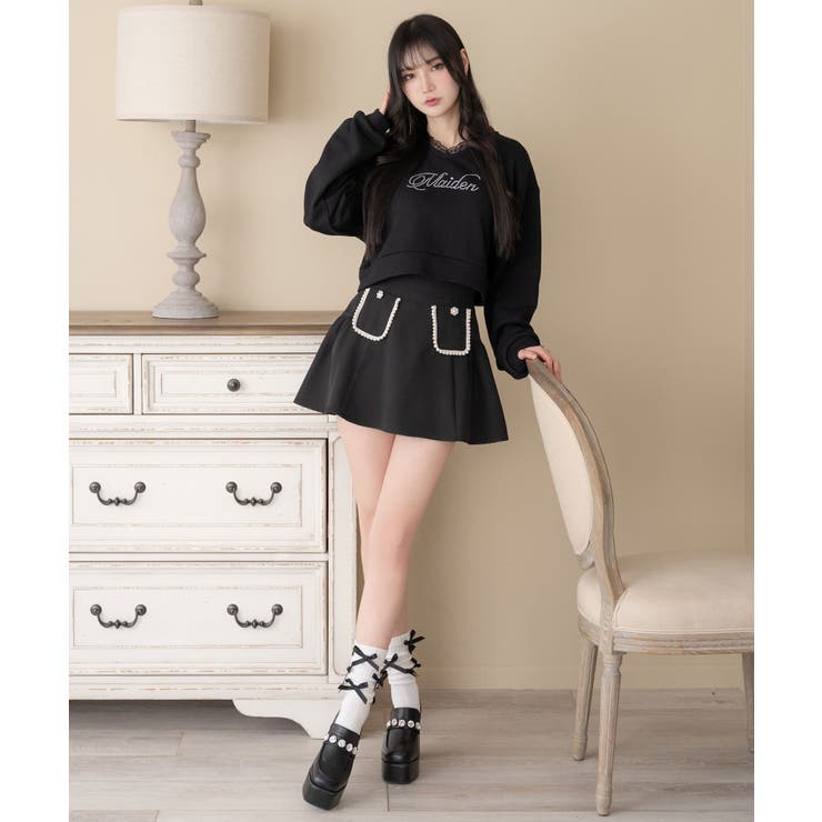 ポケットパールフレアスカート 量産型 地雷系 夢展望 | DearMyLove | 詳細画像11 