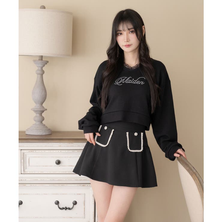 ポケットパールフレアスカート 量産型 地雷系 夢展望 | DearMyLove | 詳細画像13 