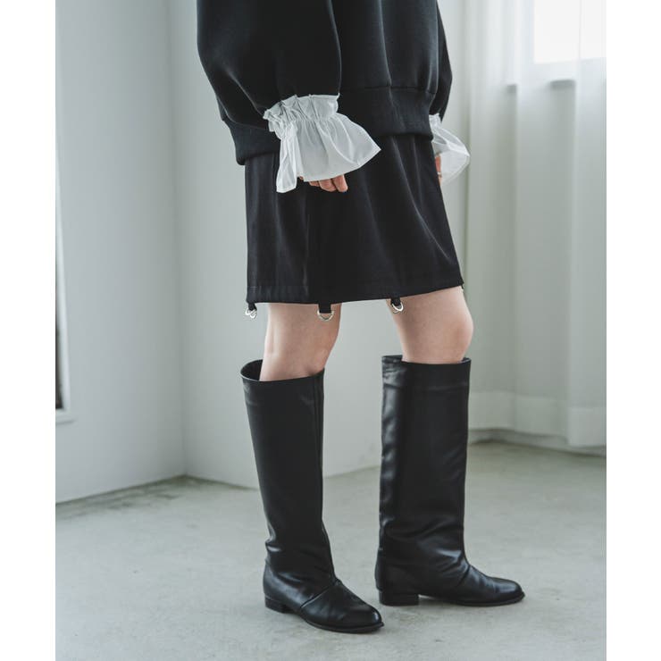 ワイドシャフトストレートロングブーツ 韓国 夢展望 | 夢展望 | 詳細画像15 