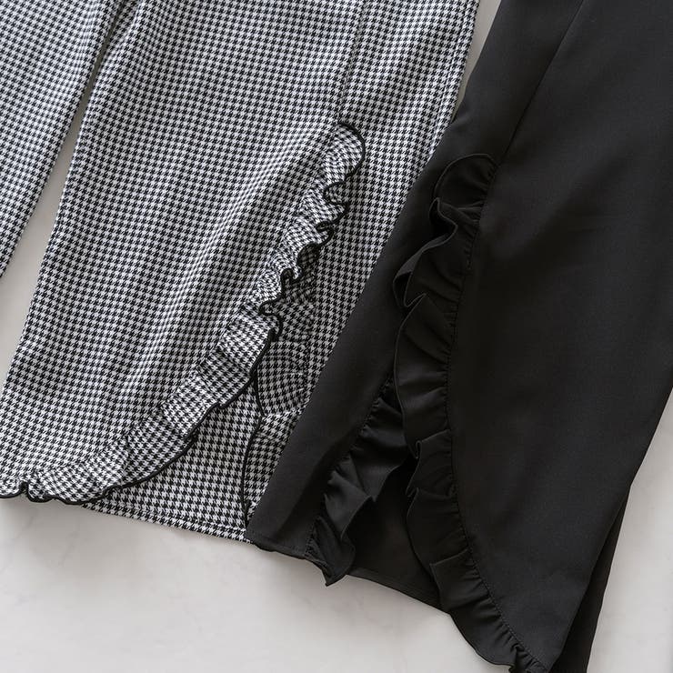 フリルサスペンダーワイドパンツ 量産型 地雷系 夢展望 | DearMyLove | 詳細画像19 