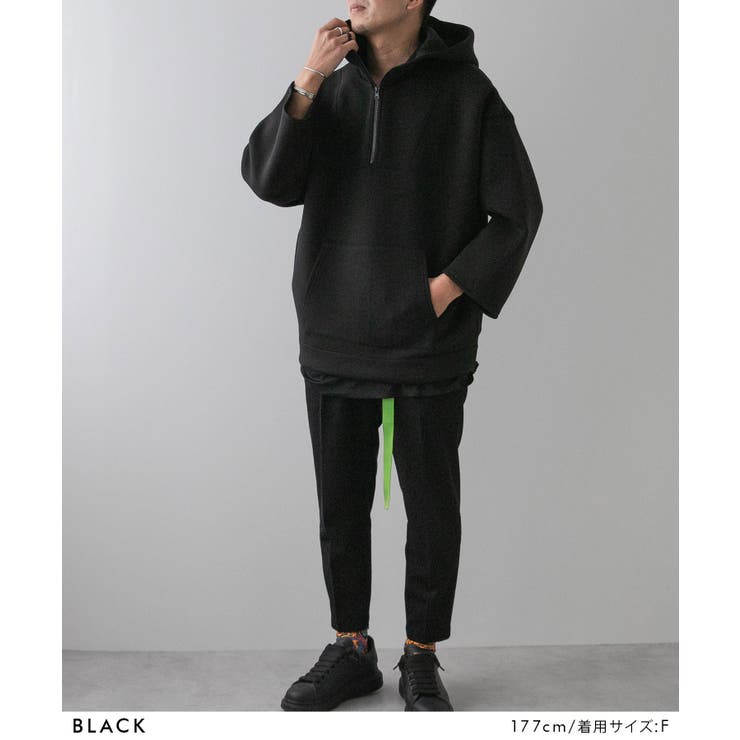 ボンディングハーフジップパーカー 韓国 夢展望 | 夢展望 | 詳細画像8 