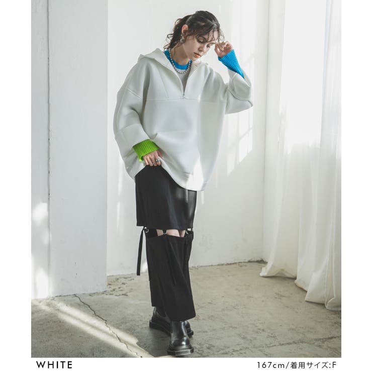 ボンディングハーフジップパーカー 韓国 夢展望 | 夢展望 | 詳細画像10 
