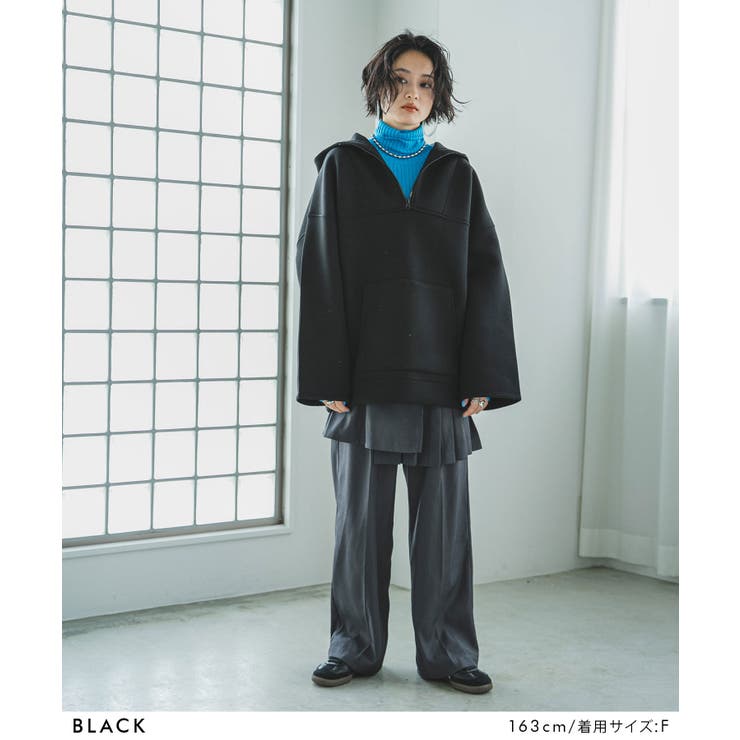 ボンディングハーフジップパーカー 韓国 夢展望 | 夢展望 | 詳細画像25 